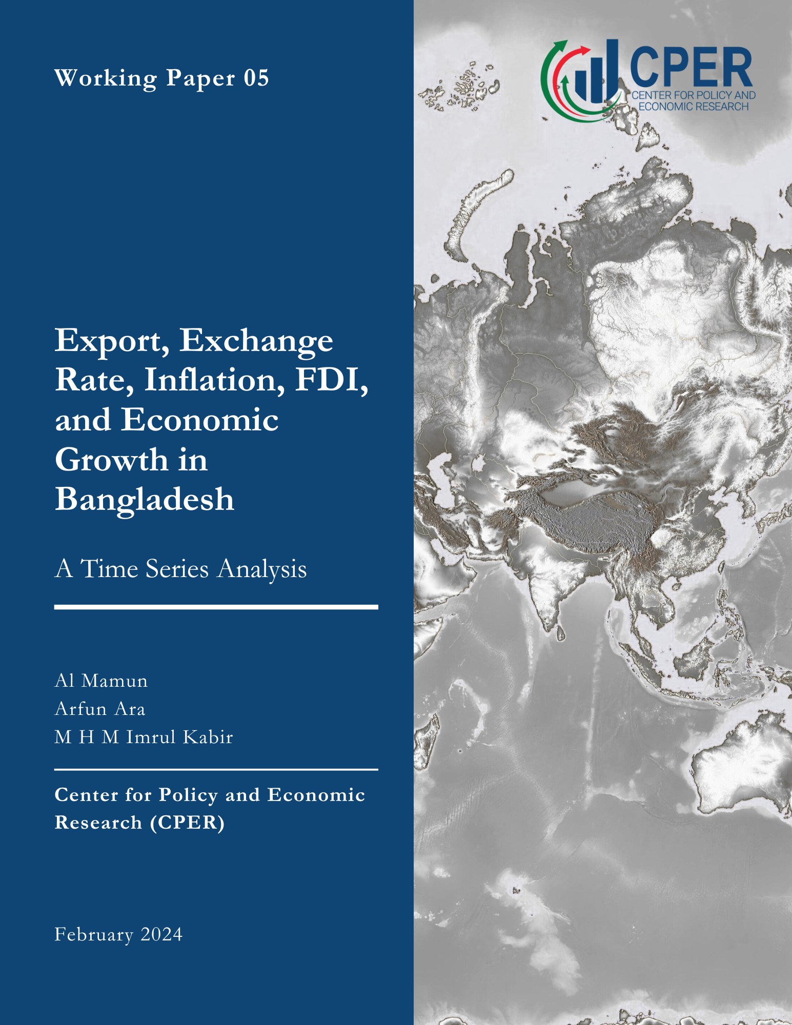 Export, Exchange Rate, Inflation, FDI, and Economic Growth in Bangladesh: A Time Series Analysis